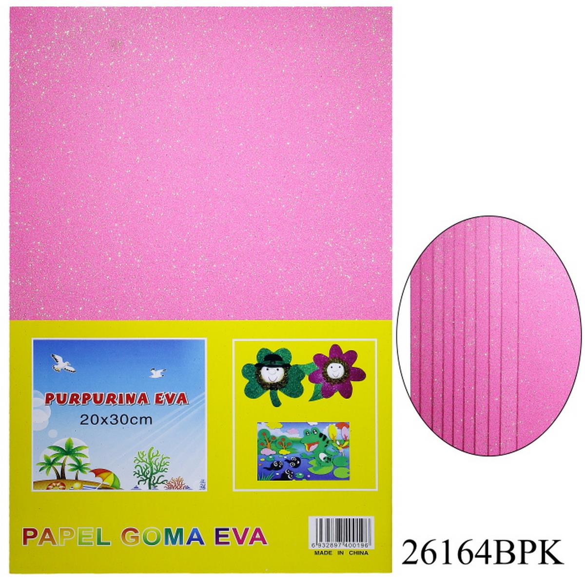 Gift To Love | A4 Glitter Foam Sheet With Sticker | Color : Baby Pink | Code : 26164BPK