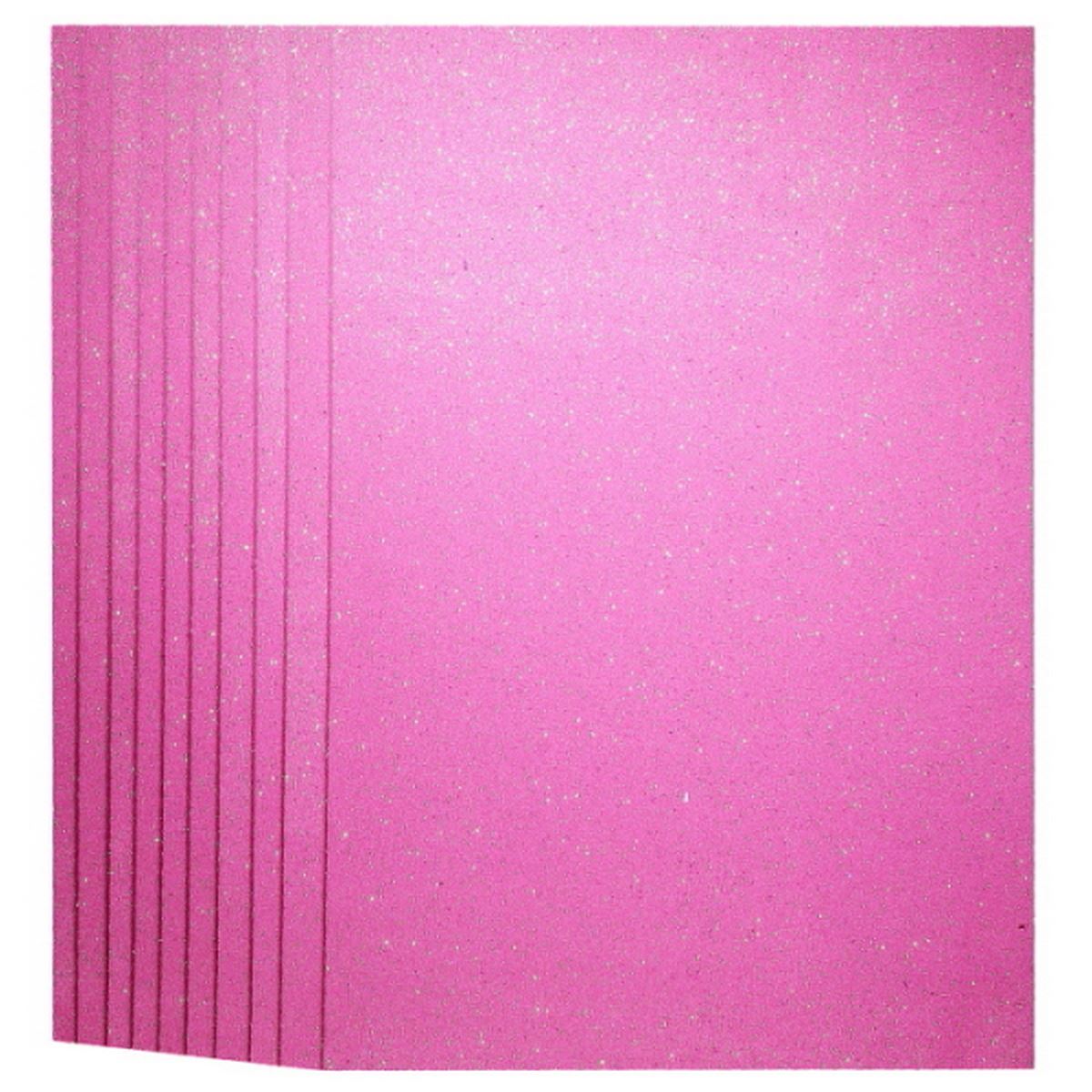 Gift To Love | A4 Glitter Foam Sheet With Sticker | Color : Baby Pink | Code : 26164BPK