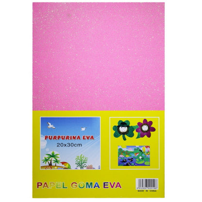 Gift To Love | A4 Glitter Foam Sheet With Sticker | Color : Baby Pink | Code : 26164BPK