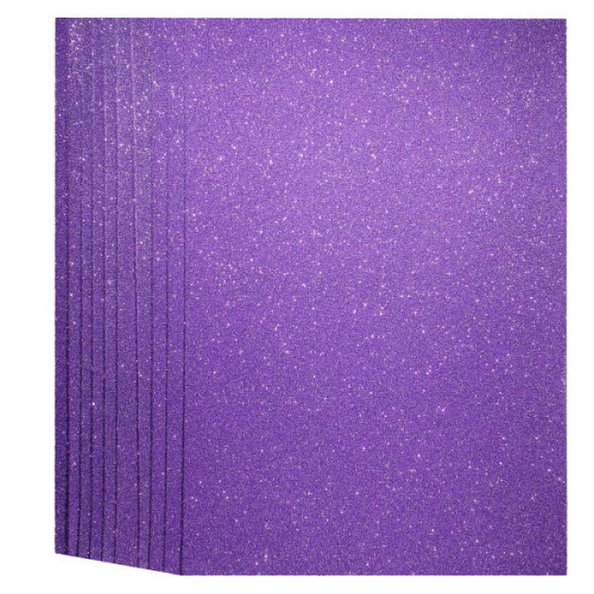 Gift To Love | A4 Glitter Foam Sheet With Sticker | Color : Light Purple | Code : 26164LPE