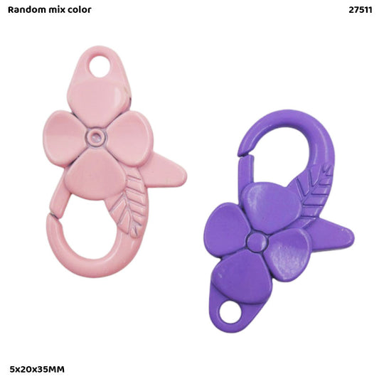 Gift To Love | Flower Key Hook | Color : Multi Color | Size : 5X20X35 Mm | Pcs : 2 Pcs | Code : 27511