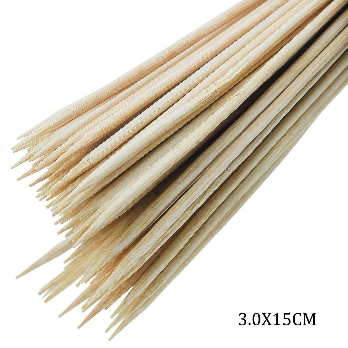 Gift To Love | Craft Stick Round Natural | Size : 15 Cm | Pcs : 90 Pcs | Code : 3.0X15CM