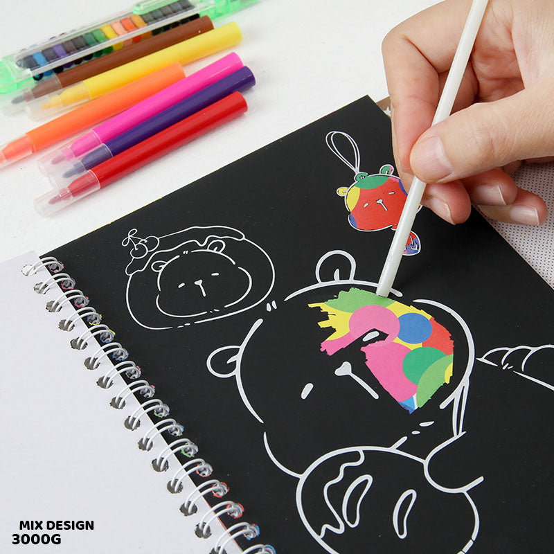 Gift To Love | Kids Mental Scratch Painting Book | Pcs : 3000G | Code : 3000G