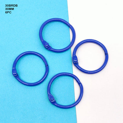 Gift To Love | Book Binding Ring | Color : Dark Blue | Size : 30 Mm | Pcs : 6 Pcs | Code : 30BRDB