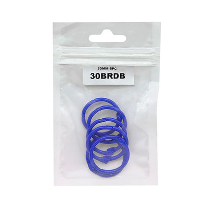 Gift To Love | Book Binding Ring | Color : Dark Blue | Size : 30 Mm | Pcs : 6 Pcs | Code : 30BRDB