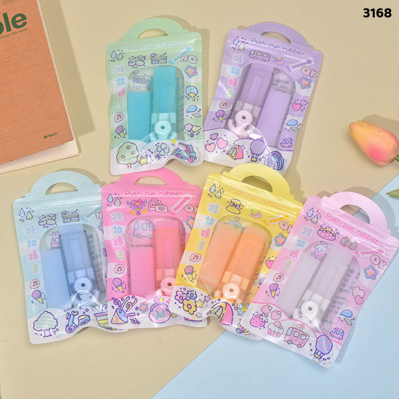 Move Push Pull Eraser Pen-Gift To Love-Art & Craft