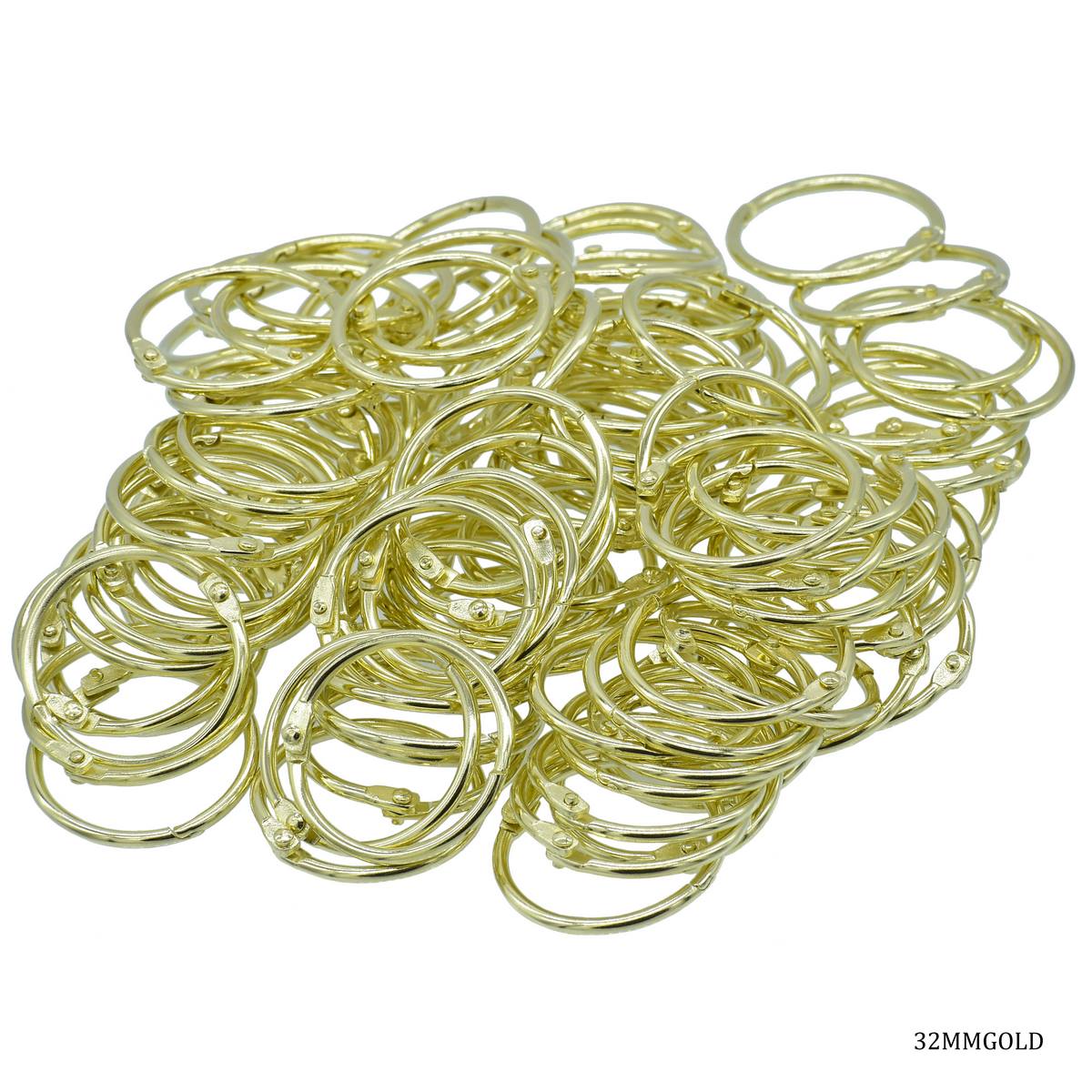 Gift To Love | Book Ring | Color : Golden | Size : 32 Mm | Pcs : 100 Pcs | Code : 32MMGOLD