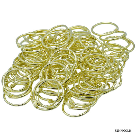 Gift To Love | Book Ring | Color : Golden | Size : 32 Mm | Pcs : 100 Pcs | Code : 32MMGOLD