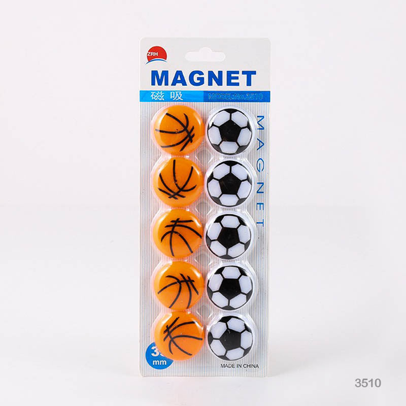 Gift To Love | Football Magnet | Size : 30 Mm | Pcs : 10 Pcs | Code : 3510