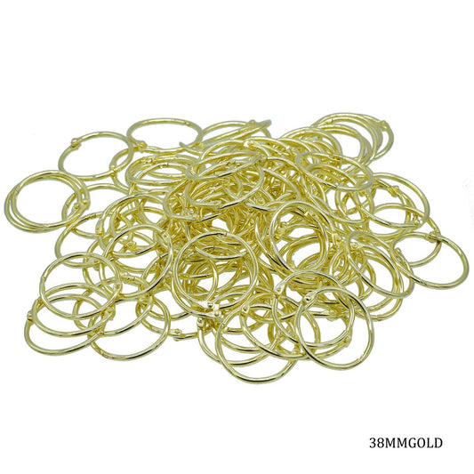 Gift To Love | Book Ring | Color : Golden | Size : 38 Mm | Pcs : 100 Pcs | Code : 38MMGOLD