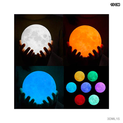 Gift To Love | 3D Moon Lamp | Size : 15 Cm | Code : 3DML15