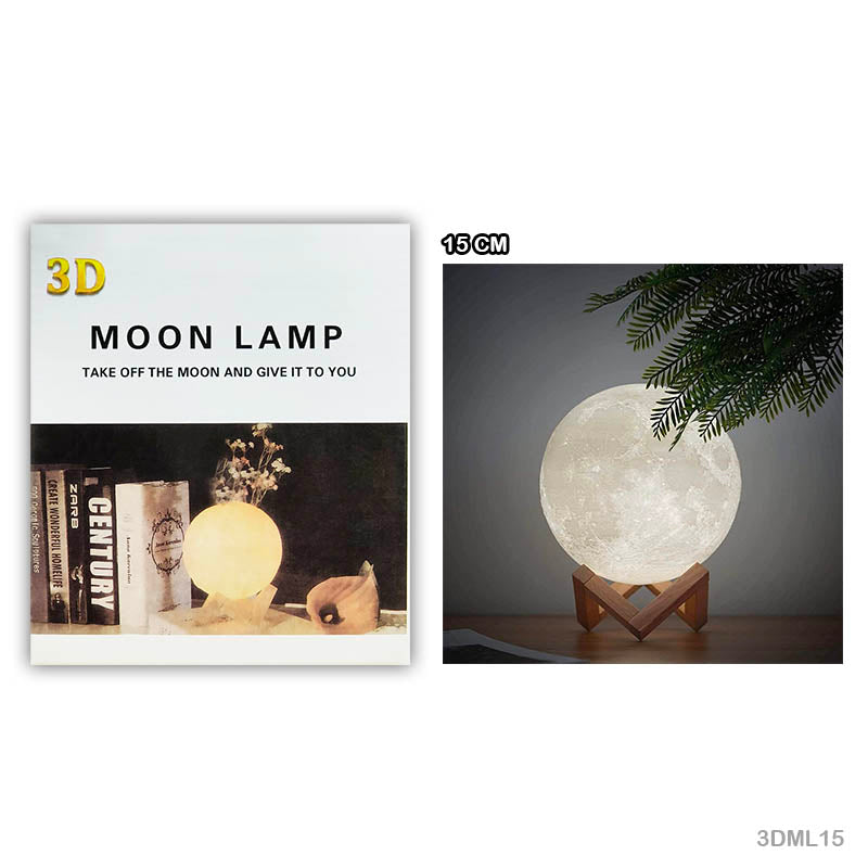 Gift To Love | 3D Moon Lamp | Size : 15 Cm | Code : 3DML15