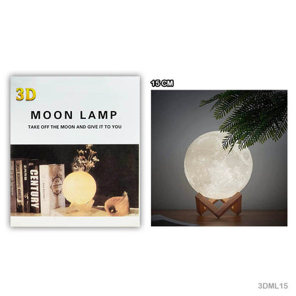Gift To Love | 3D Moon Lamp | Size : 15 Cm | Code : 3DML15
