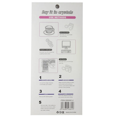 Gift To Love | Diamond Sticker | Color : Silver | Size : 3 Mm | Code : 3DSSMC-8