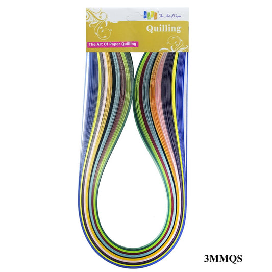 Gift To Love | Quilling Strip Multi Colour | Size : 3 Mm | Code : 3MMQS