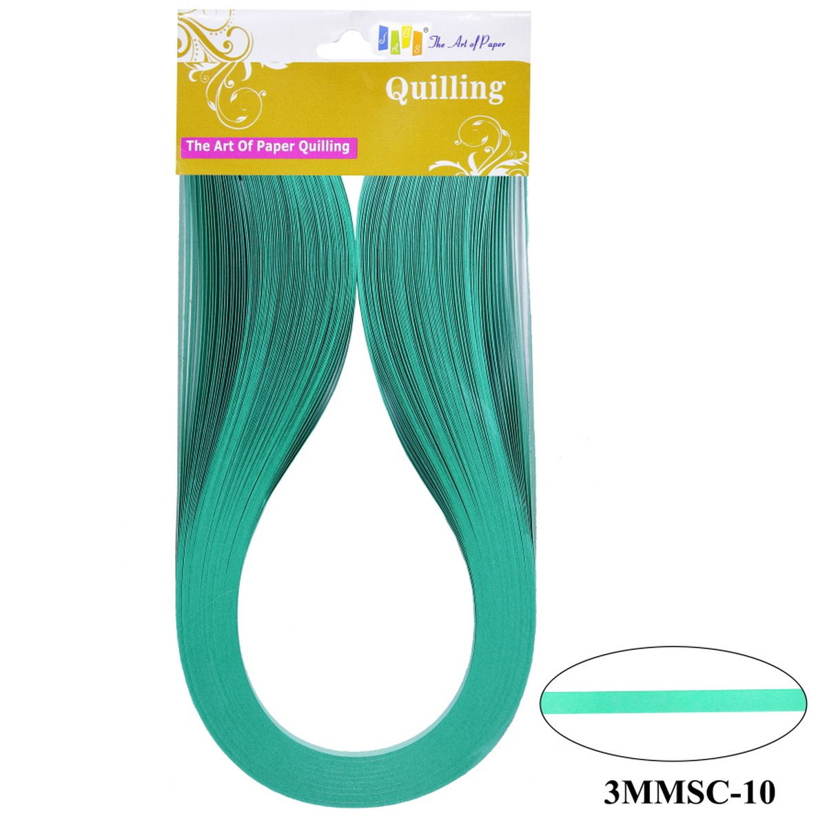 Gift To Love | Quilling Strip 3mm | Color : Turquoise | Size : 3 Mm | Code : 3MMSC-10