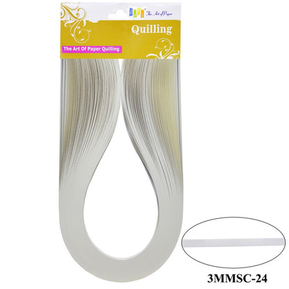 Gift To Love | Quilling Strip | Color : Off White | Size : 3 Mm | Code : 3MMSC-24