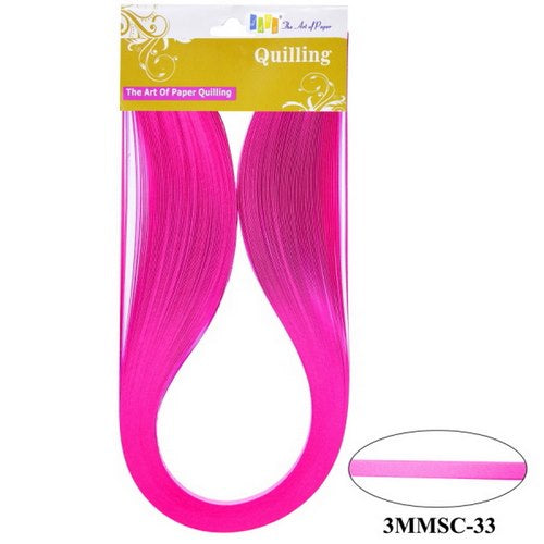 Gift To Love | Quilling Strip 3mm S/C 33 Flo.Pink | Code : 3MMSC-33