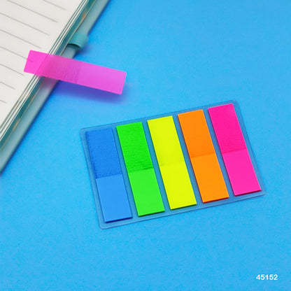 Gift To Love | Sticky Notes Neon | Size : 12 X 45 Mm | Pcs : 5 Color | Code : 45152