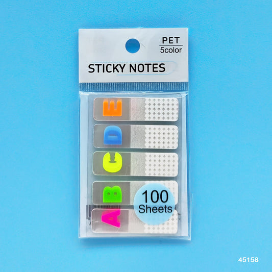 Gift To Love | Sticky Notes | Size : 12 X 45 Mm | Pcs : 5 Tp | Code : 45158