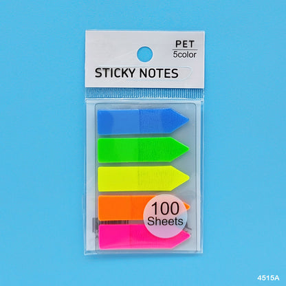 Gift To Love | Sticky Notes Arrow | Color : Neon | Size : 12 X 45 Mm | Pcs : 5 Pcs | Code : 4515A