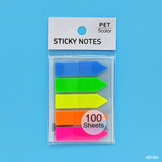 Gift To Love | Sticky Notes Arrow | Color : Neon | Size : 12 X 45 Mm | Pcs : 5 Pcs | Code : 4515A