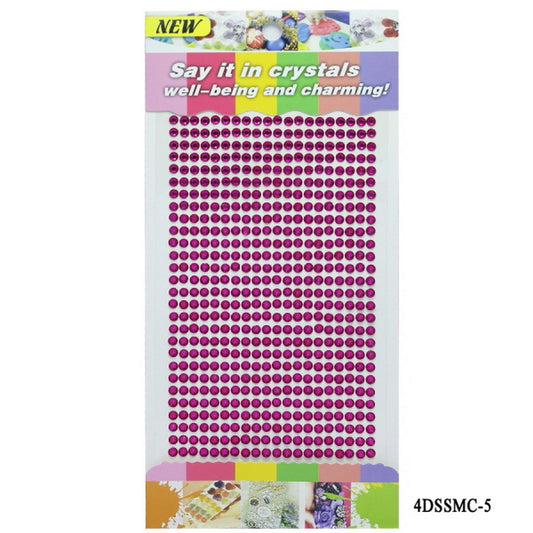 Gift To Love | Sticker Diamond | Color : Rani | Size : 4 Mm | Code : 4DSSMC-5