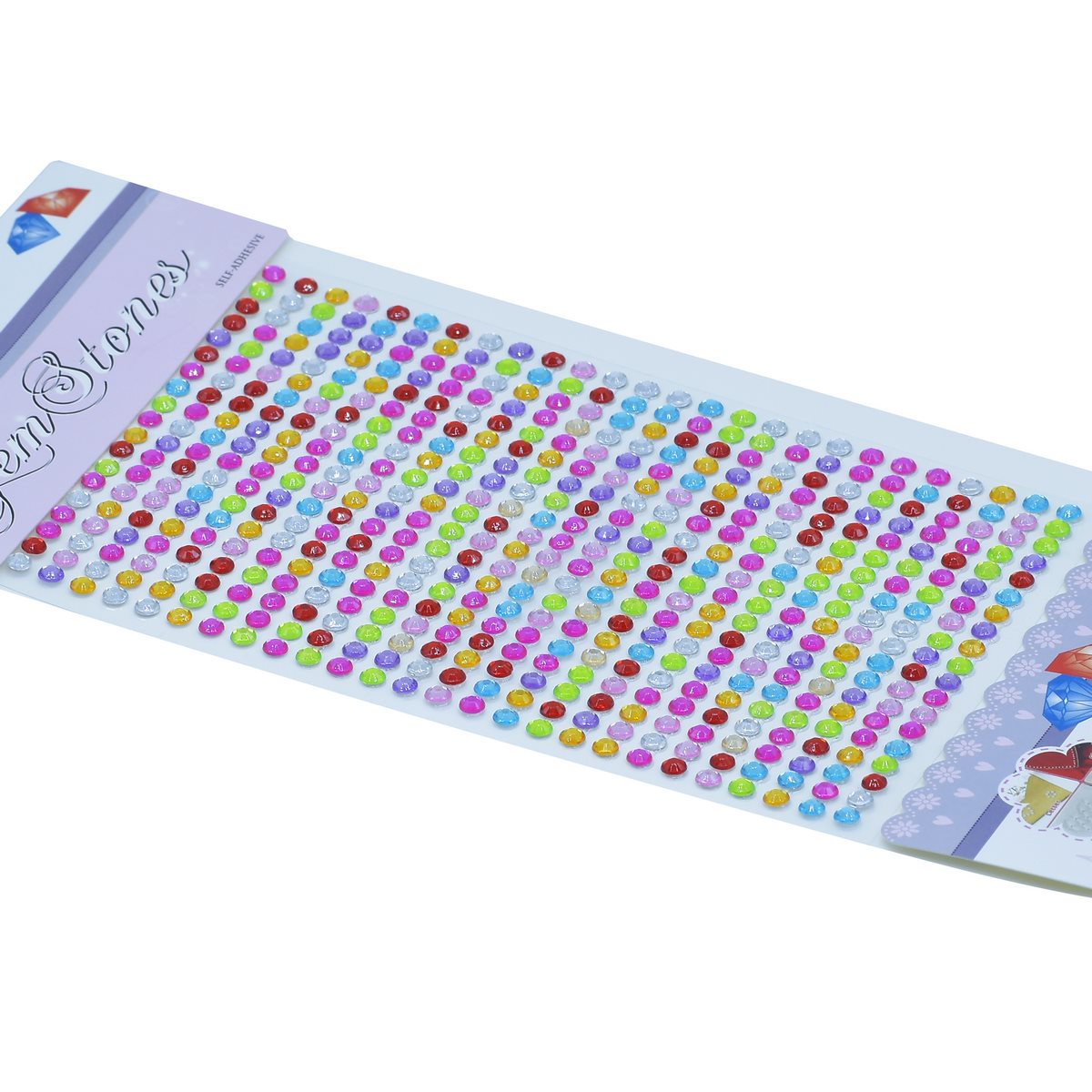 Gift To Love | Sticker Diamond | Color : Multi Colour | Size : 4 Mm | Code : 4DSSMC-M