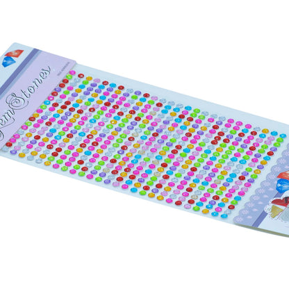 Gift To Love | Sticker Diamond | Color : Multi Colour | Size : 4 Mm | Code : 4DSSMC-M