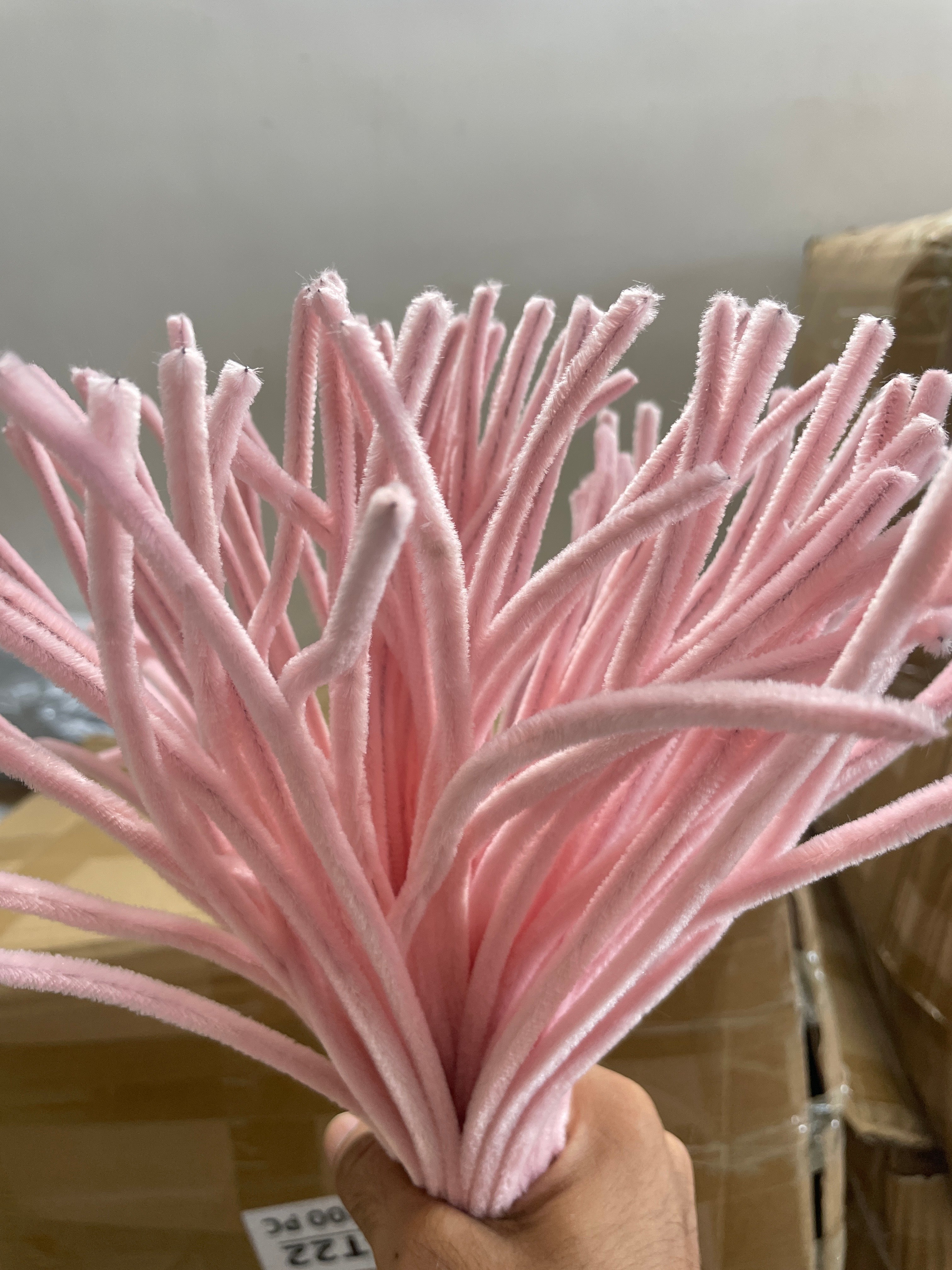 Craft Pipe Cleaner Plain (100 Pcs 1 Packet  Light Pink)