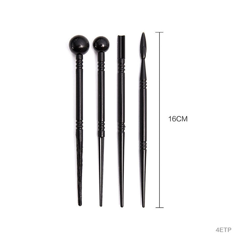 4Pc Emboss Tool Plastic Blk (4Etp)
