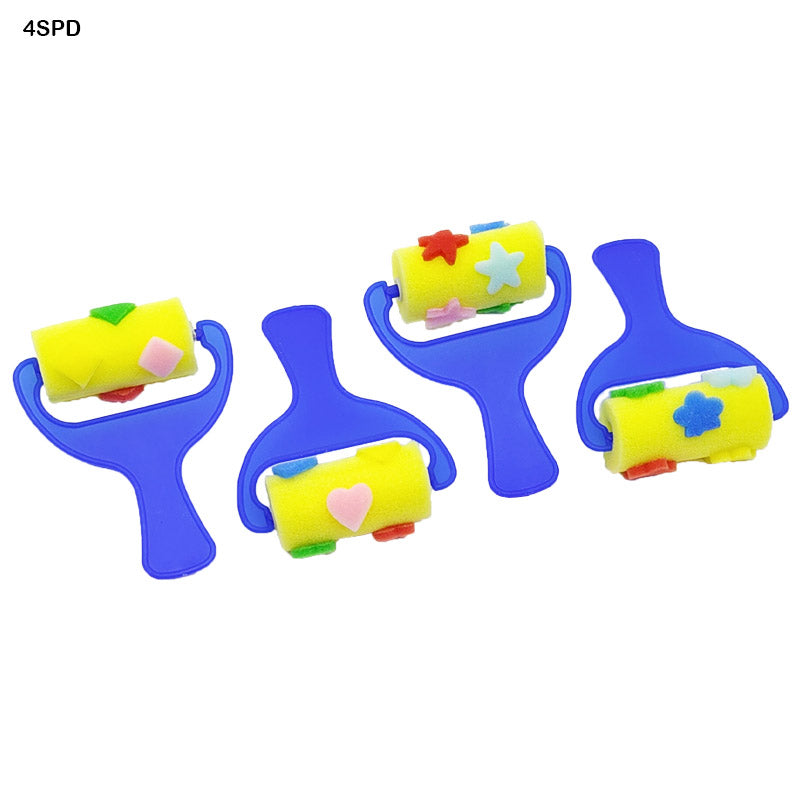 Gift To Love | Sponge Roller With Star Design | Pcs : 4 Pcs | Code : 4SPD