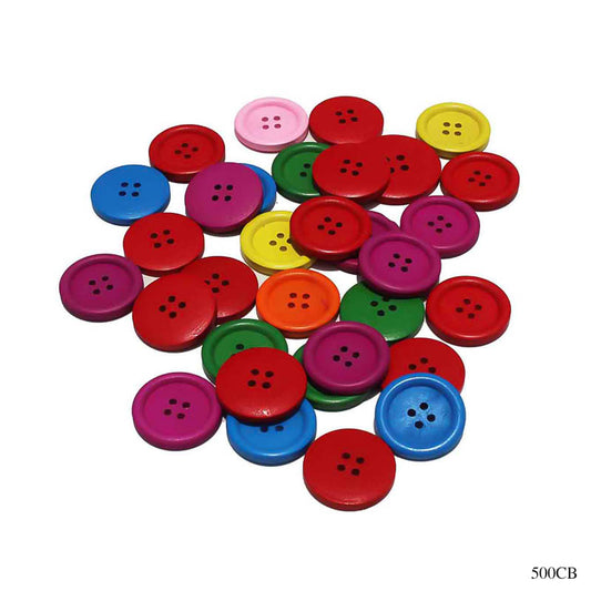 Gift To Love | Button Colored Big | Size : 25 Mm | Pcs : 500 Gm | Code : 500CB