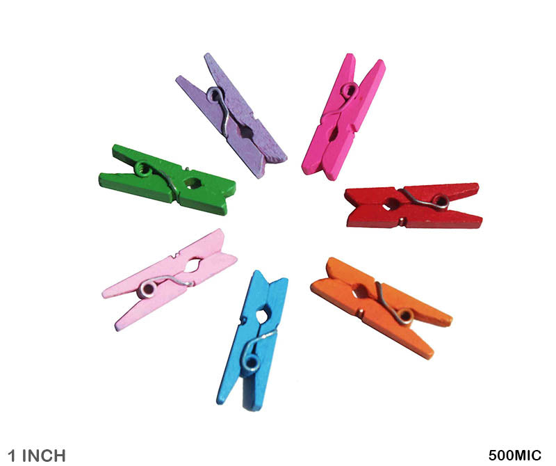 Gift To Love | Clip Mini | Color : Color | Size : 1 Inch | Pcs : 1000 Pcs | Code : 500MIC