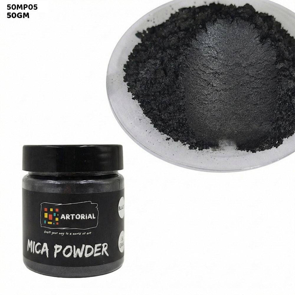 Gift To Love | Mica Pearl Powder | Color : Black | Size : 50 Gm | Code : 50MP05