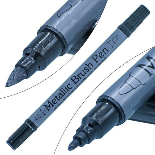 Gift To Love | Brush Metallic Pen Twin Tip Black | Code : 562S-BK