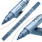 Gift To Love | Brush Metallic Pen Twin Tip Silver | Code : 562S-SR