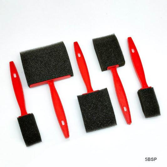 Gift To Love | Sponge Set Plastic Handle | Color : Black | Pcs : 5 Pcs | Code : 5BSP
