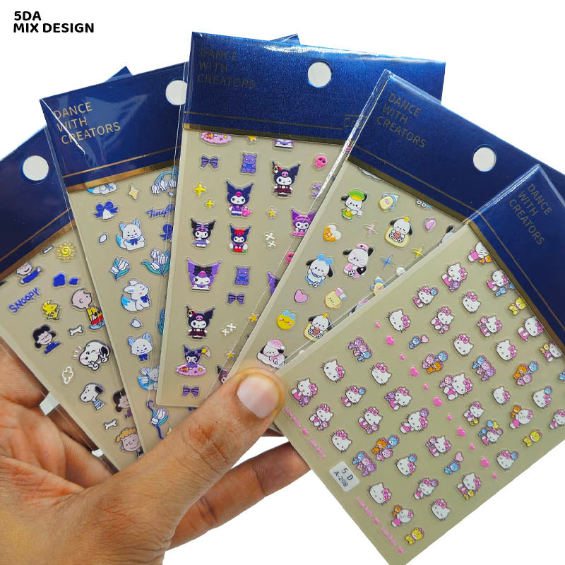 Gift To Love | 5D Creative Nail Stickers | Code : 5DA