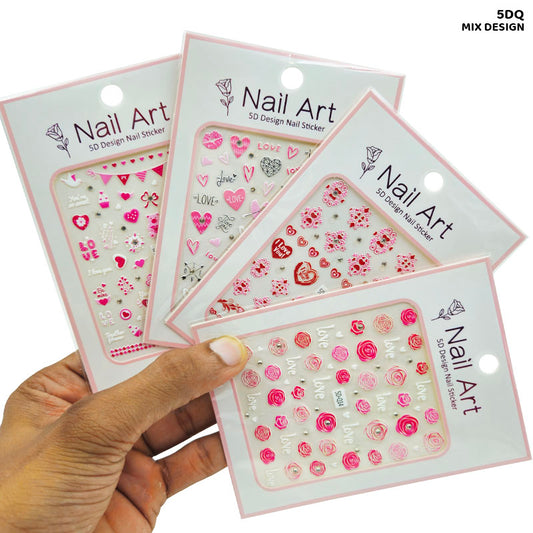 Gift To Love | 5D Creative Nail Stickers | Code : 5DQ