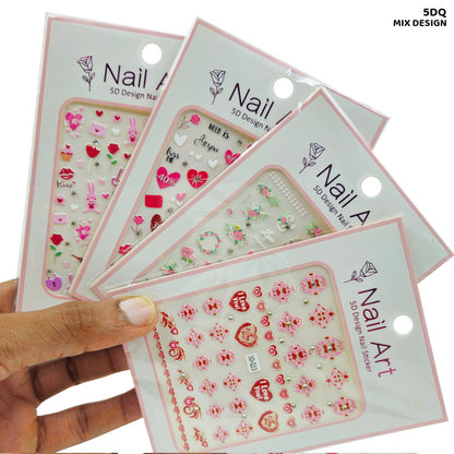Gift To Love | 5D Creative Nail Stickers | Code : 5DQ