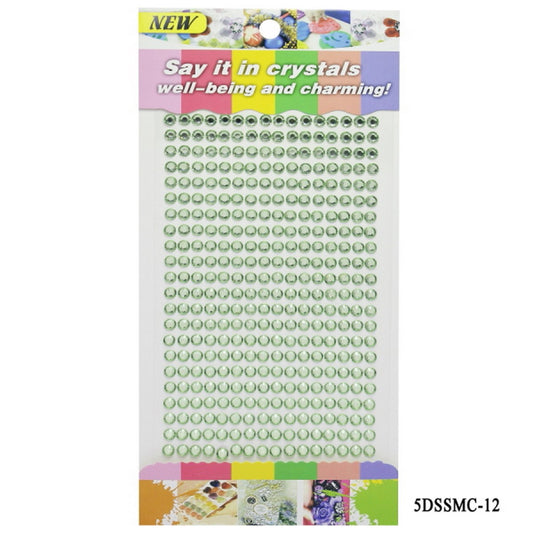 Gift To Love | Sticker Diamond | Color : Light Green | Size : 5 Mm | Code : 5DSSMC-12