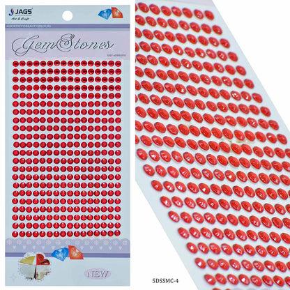 Gift To Love | Sticker Diamond | Color : Red | Size : 5 Mm | Code : 5DSSMC-4