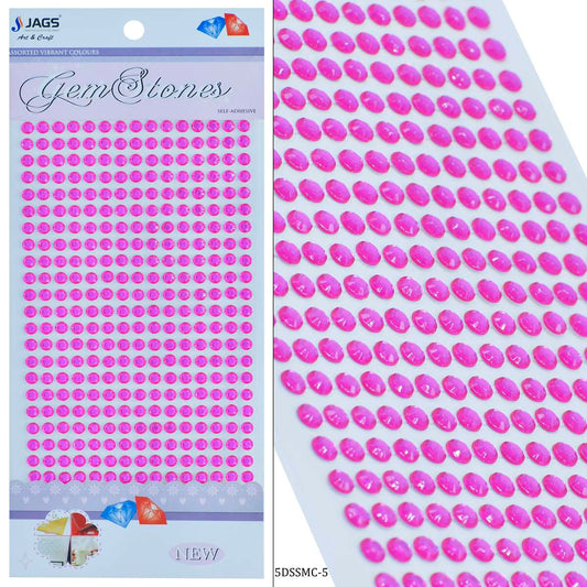 Gift To Love | Sticker Diamond | Color : Rani | Size : 5 Mm | Code : 5DSSMC-5