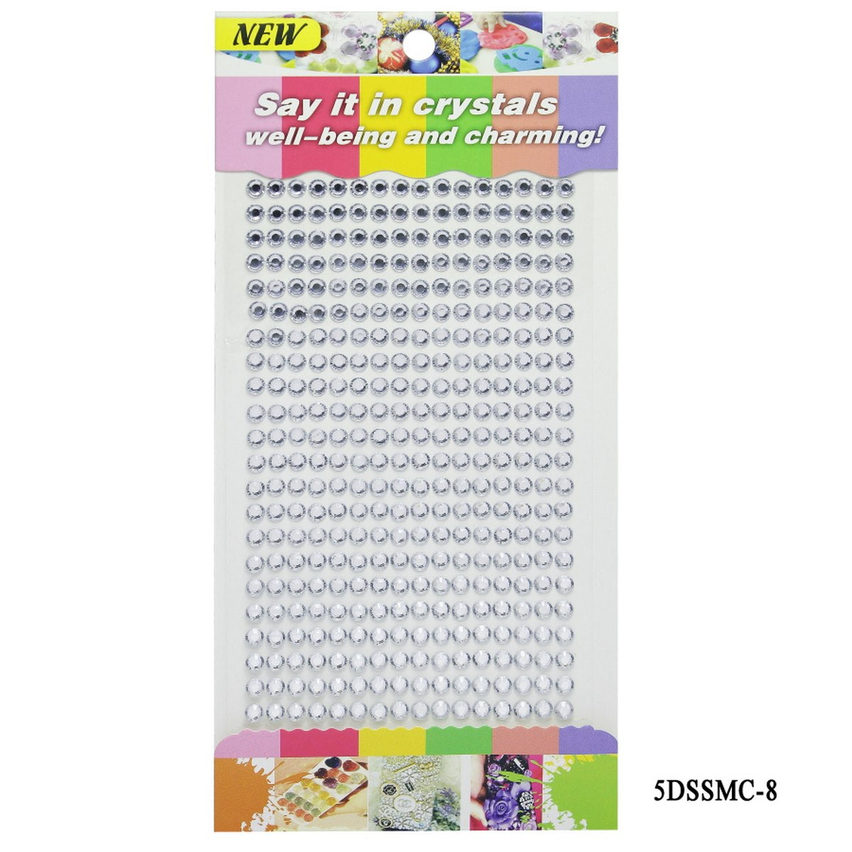 Gift To Love | Sticker Diamond | Color : Clear Silver | Size : 5 Mm | Code : 5DSSMC-8