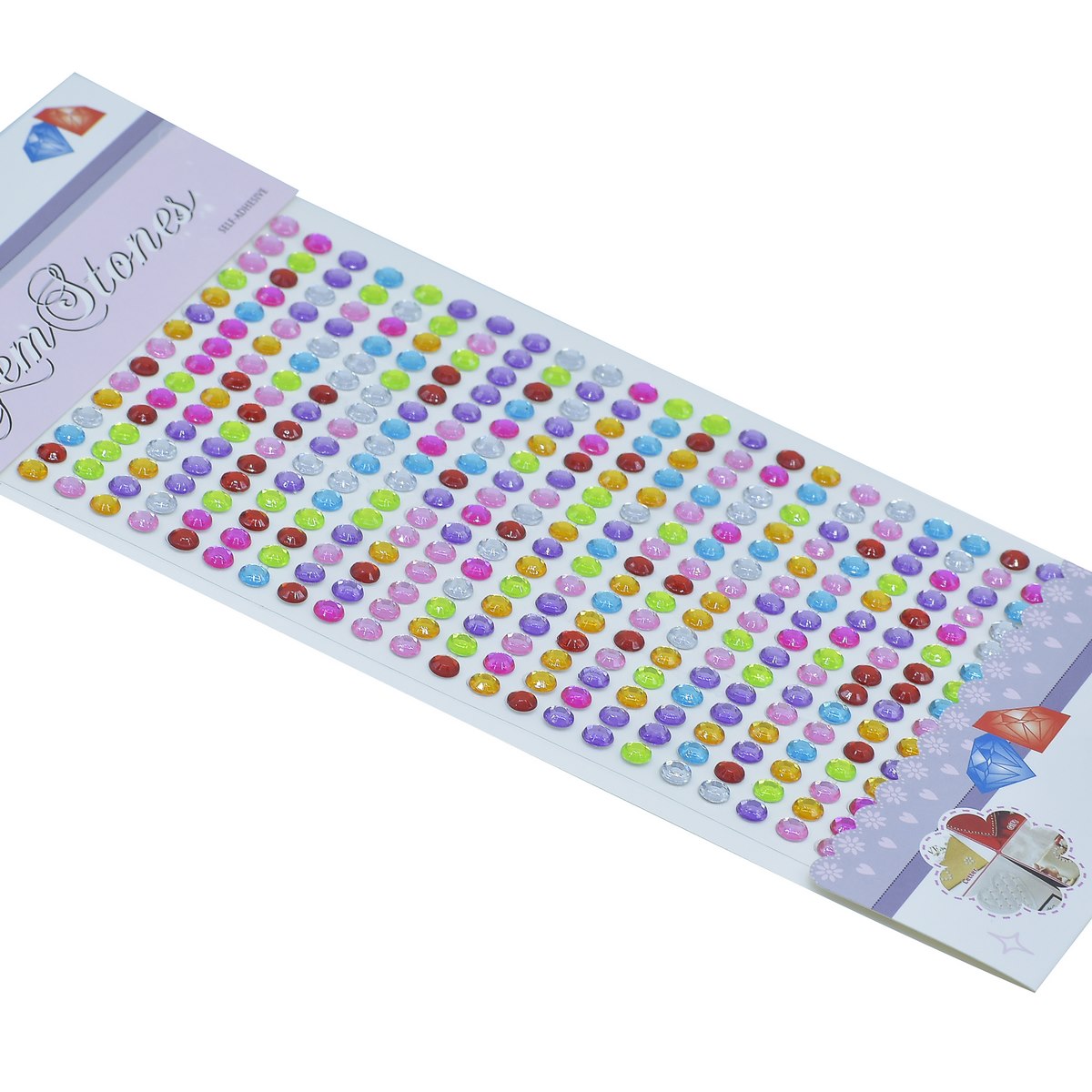 Gift To Love | Sticker Diamond | Color : Multi Colour | Size : 5 Mm | Code : 5DSSMC-M