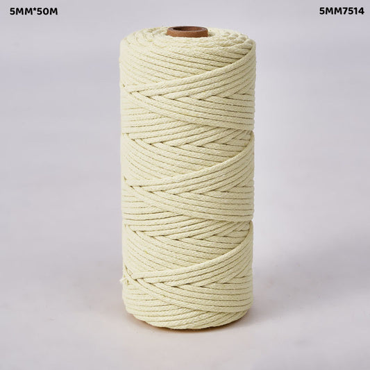 Gift To Love | Macrame Cotton Thread | Color : Off White | Size : 5 Mm X 50 M | Code : 5MM7514