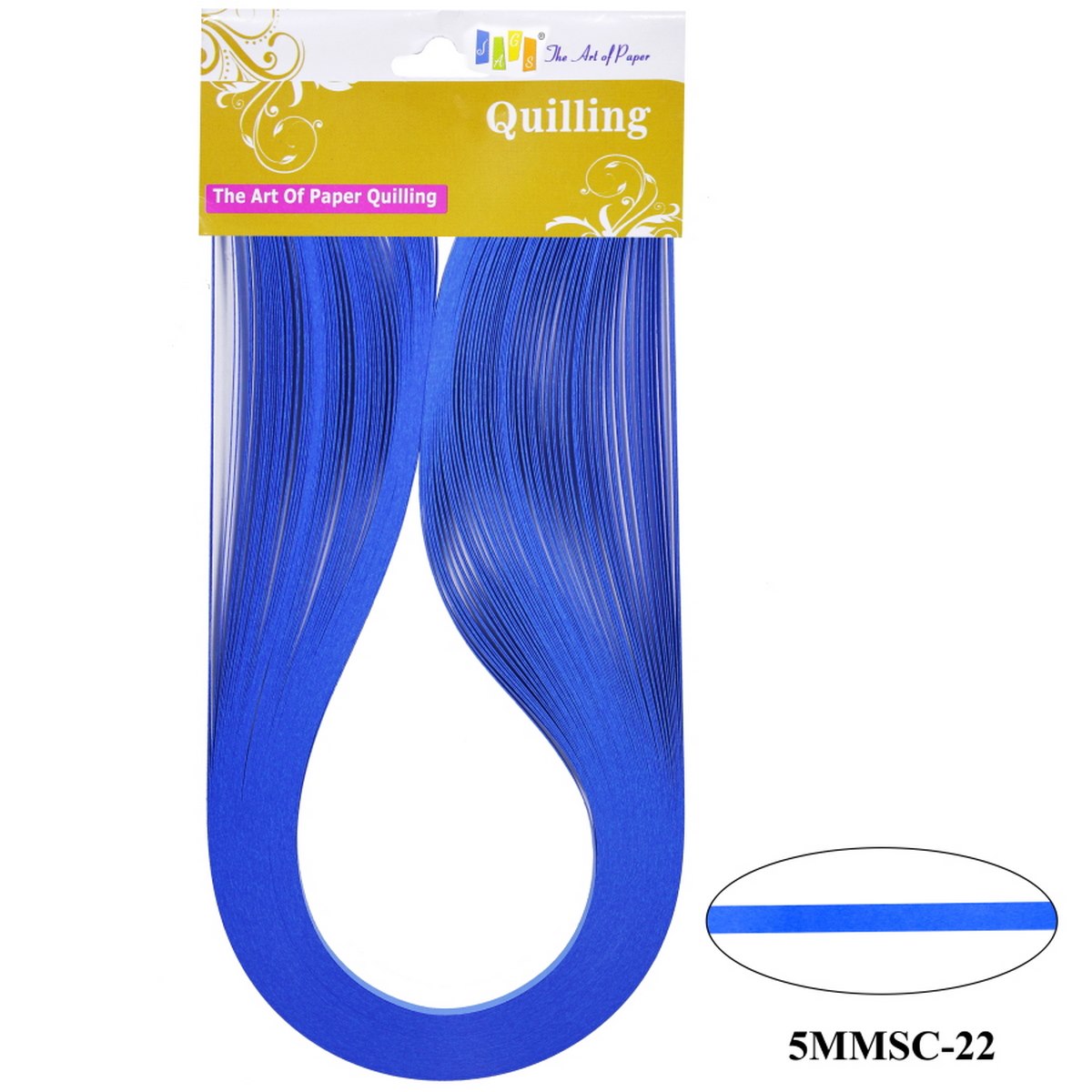 Gift To Love | Quilling Strip | Color : Turquoise Blue | Size : 5 Mm | Code : 5MMSC-22