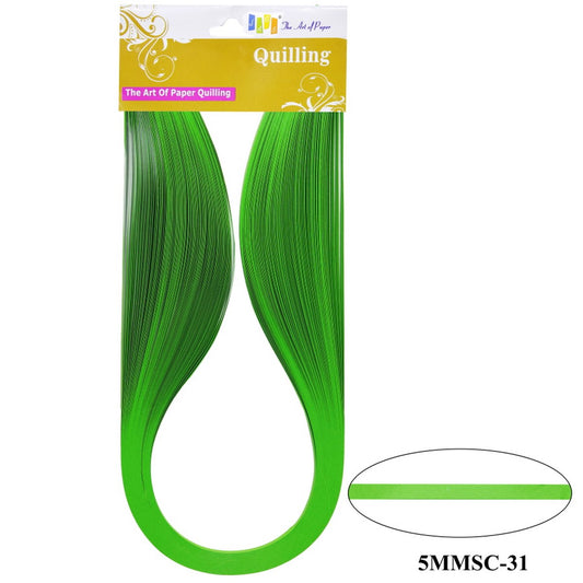 Gift To Love | Quilling Strip | Color : Fluorescent Green | Size : 5 Mm | Code : 5MMSC-31