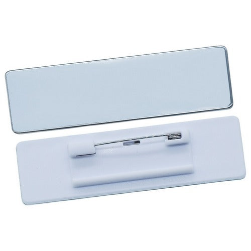 Gift To Love | Name Badges Metal With Pin Silver (7X2) | Code : 6011SR